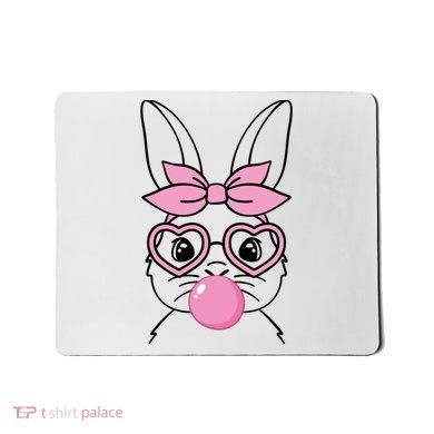 Easter Bunny Bubble Gum Cute Mousepad