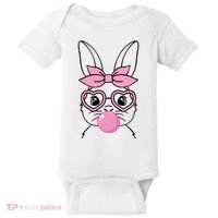 Easter Bunny Bubble Gum Cute Baby Bodysuit thumb 0