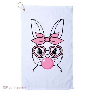 Easter Bunny Bubble Gum Cute Golf Towel