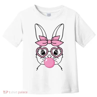 Easter Bunny Bubble Gum Cute Toddler T-Shirt