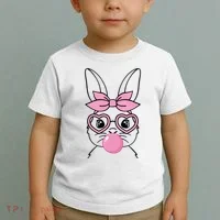 Easter Bunny Bubble Gum Cute Toddler T-Shirt thumb 2
