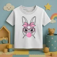 Easter Bunny Bubble Gum Cute Toddler T-Shirt thumb 3