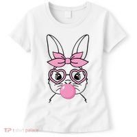 Easter Bunny Bubble Gum Cute Women's T-Shirt thumb 0