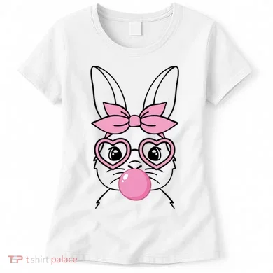 Easter Bunny Bubble Gum Cute Women's T-Shirt