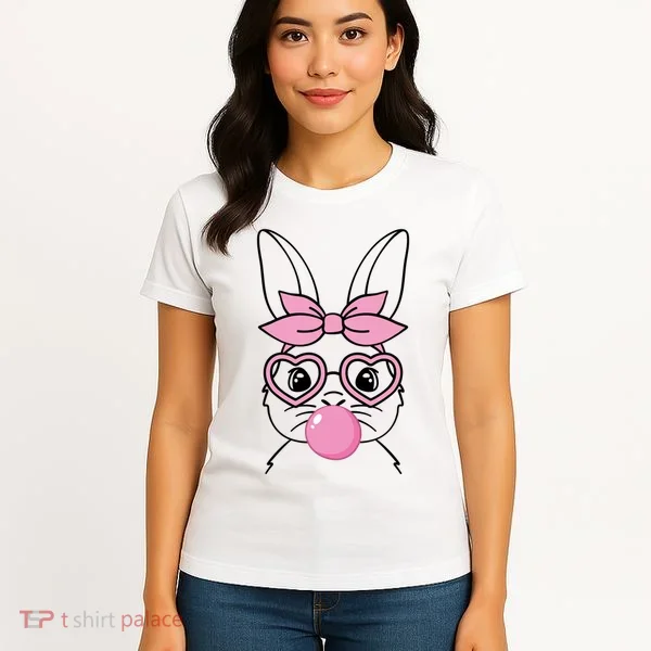 Easter Bunny Bubble Gum Cute Women's T-Shirt
