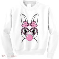 Easter Bunny Bubble Gum Cute Kids Sweatshirt thumb 0