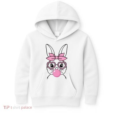 Easter Bunny Bubble Gum Cute Kids Hoodie