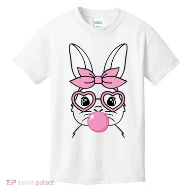 Easter Bunny Bubble Gum Cute Kids T-Shirt