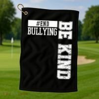 End Bullying Be Kind Awareness Golf Towel thumb 1