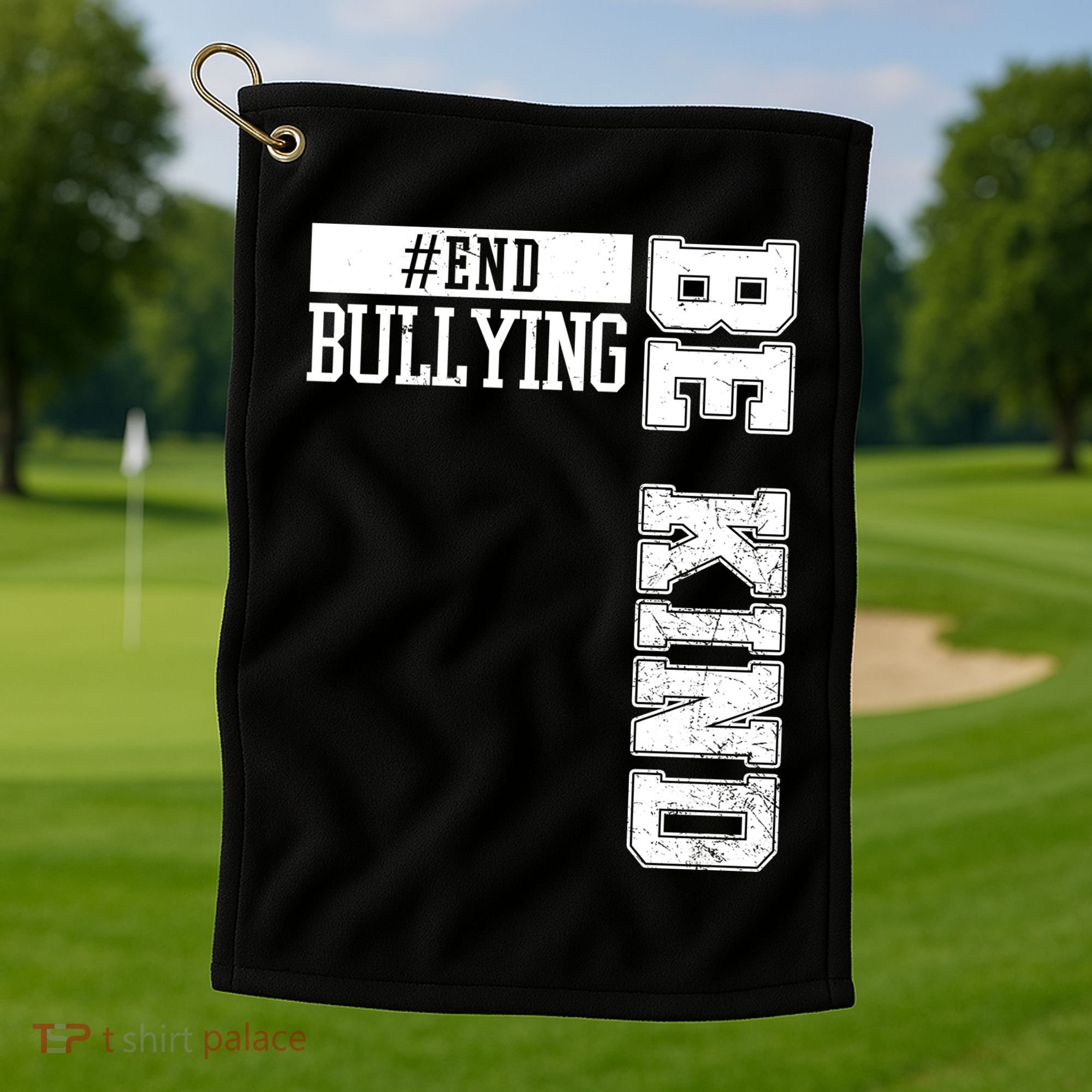End Bullying Be Kind Awareness Golf Towel