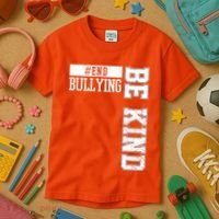 End Bullying Be Kind Awareness Kids T-Shirt thumb 3