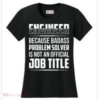 Engineer Because Badass Problem Solver Is Not An Job Title Women's Cooling Performance Crew T-Shirt thumb 0