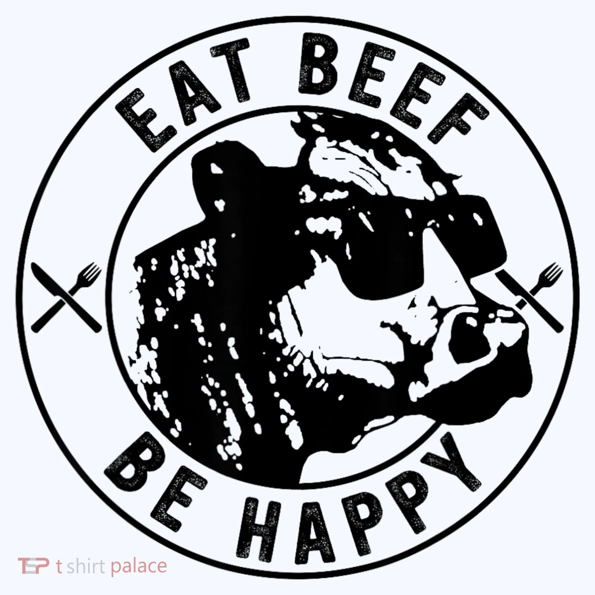 Eat Beef Be Happy Funny Gift Hoodie