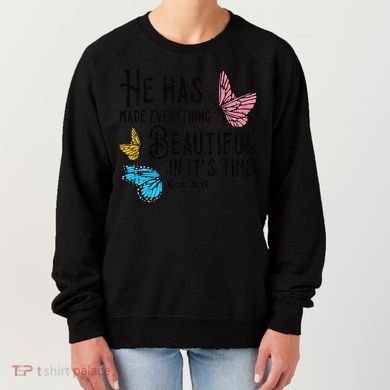 Everything Beautiful Bible Verse God Jesus Christian Gift Women's Sweatshirt