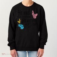 Everything Beautiful Bible Verse God Jesus Christian Gift Women's Sweatshirt thumb 0
