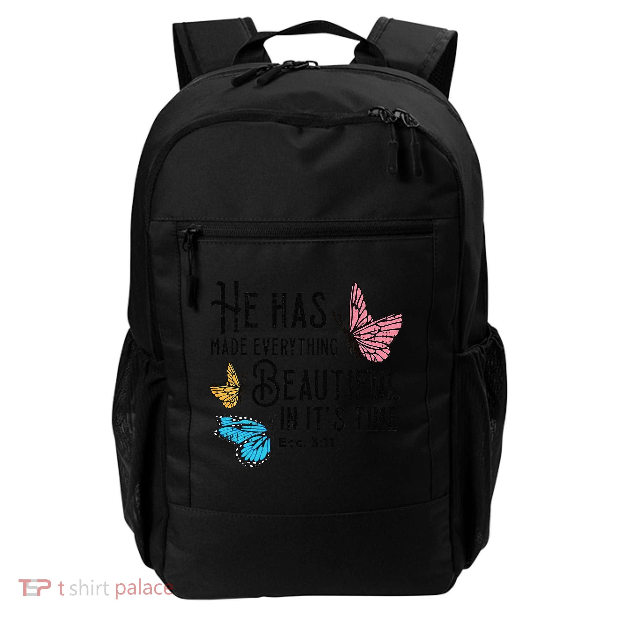 Everything Beautiful Bible Verse God Jesus Christian Gift Backpack