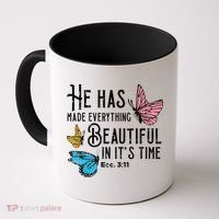 Everything Beautiful Bible Verse God Jesus Christian Gift Coffee Mug thumb 0