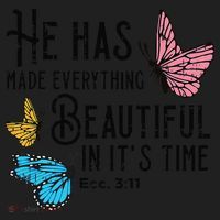 Everything Beautiful Bible Verse God Jesus Christian Gift Beanie thumb 2