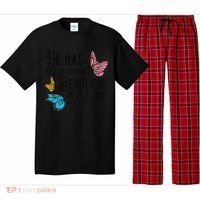 Everything Beautiful Bible Verse God Jesus Christian Gift Pajama Set thumb 0