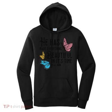 Everything Beautiful Bible Verse God Jesus Christian Gift Women's Hoodie