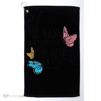 Everything Beautiful Bible Verse God Jesus Christian Gift Golf Towel