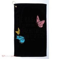 Everything Beautiful Bible Verse God Jesus Christian Gift Golf Towel thumb 0