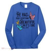 Everything Beautiful Bible Verse God Jesus Christian Gift Long Sleeve Shirt thumb 0