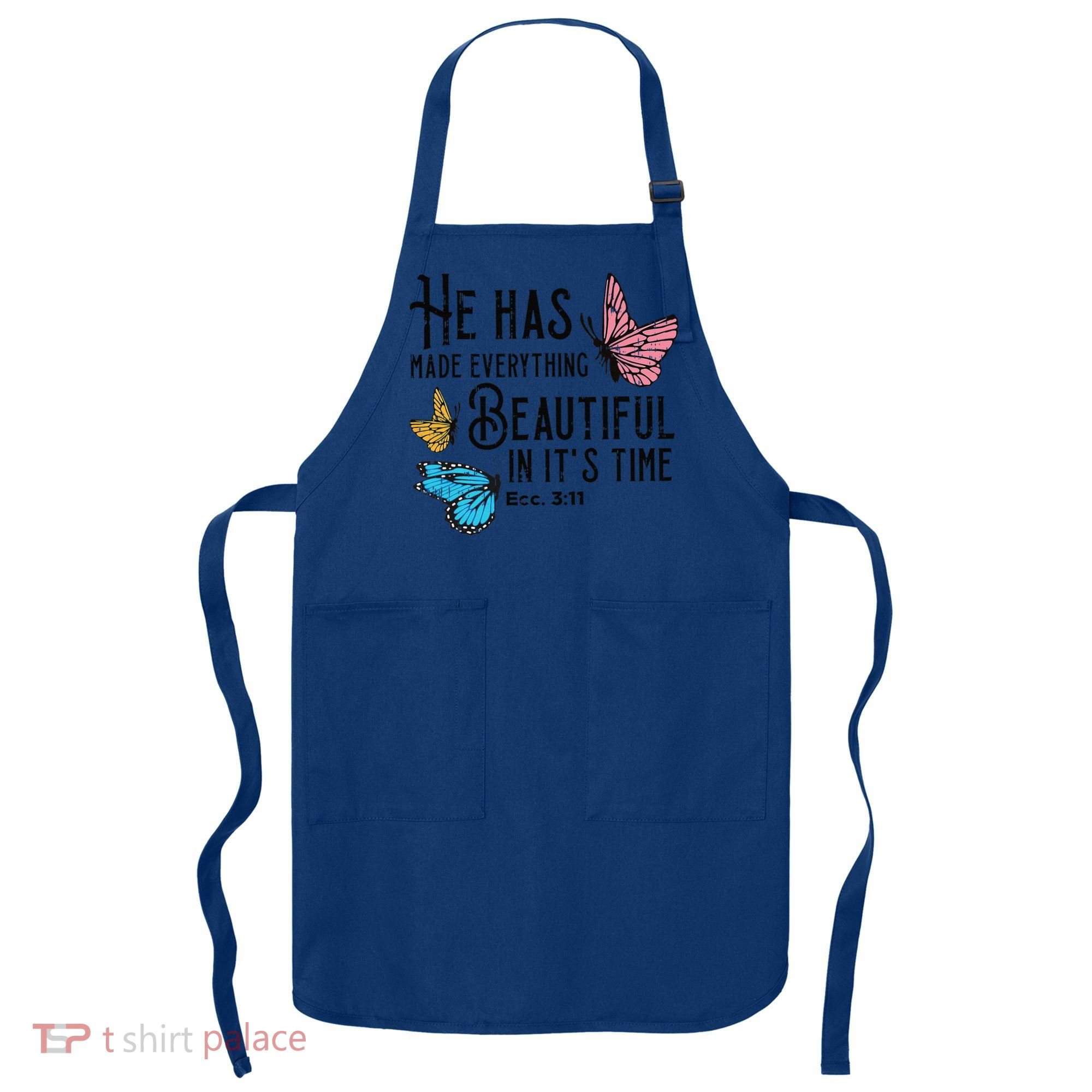 Everything Beautiful Bible Verse God Jesus Christian Gift Apron