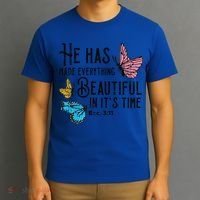 Everything Beautiful Bible Verse God Jesus Christian Gift T-Shirt thumb 3