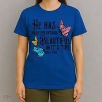 Everything Beautiful Bible Verse God Jesus Christian Gift T-Shirt thumb 4