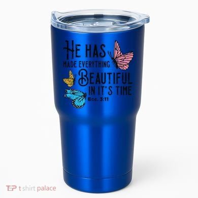 Everything Beautiful Bible Verse God Jesus Christian Gift Tumbler