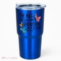 Everything Beautiful Bible Verse God Jesus Christian Gift Tumbler thumb 0