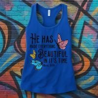 Everything Beautiful Bible Verse God Jesus Christian Gift Women's Tank Top thumb 3