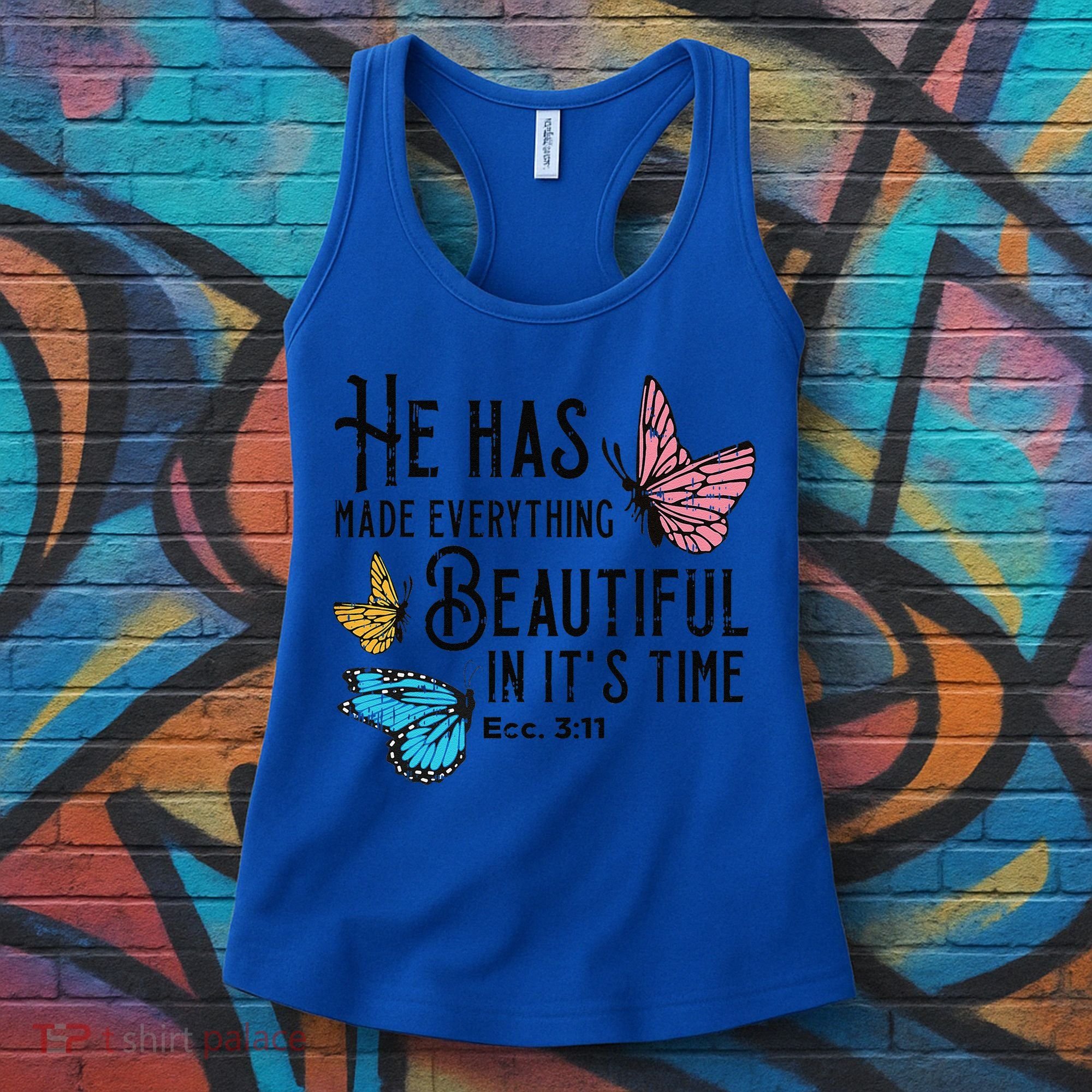 Everything Beautiful Bible Verse God Jesus Christian Gift Women's Tank Top