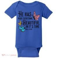 Everything Beautiful Bible Verse God Jesus Christian Gift Baby Bodysuit thumb 0