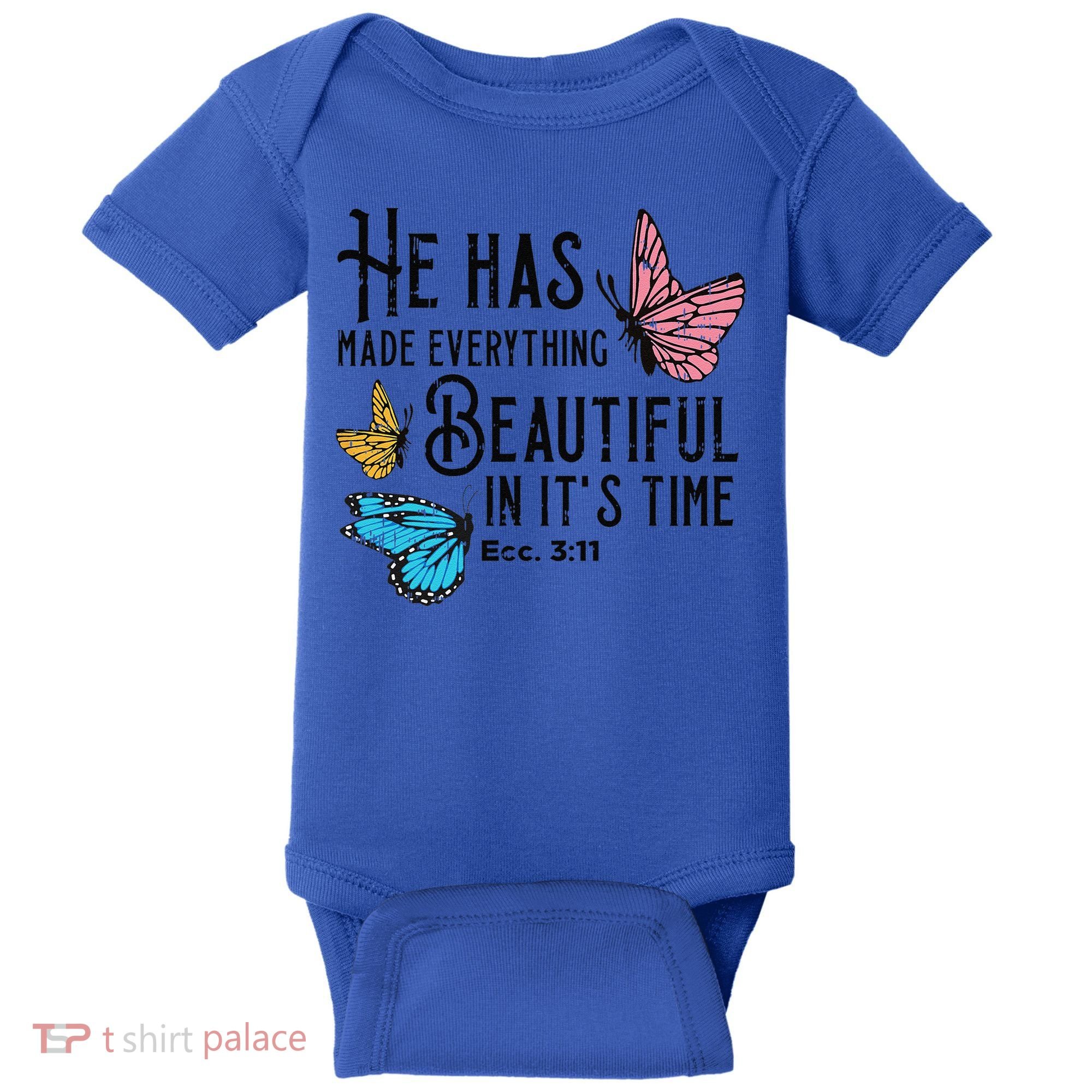 Everything Beautiful Bible Verse God Jesus Christian Gift Baby Bodysuit