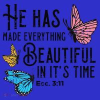 Everything Beautiful Bible Verse God Jesus Christian Gift Baby Bodysuit thumb 2