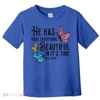 Everything Beautiful Bible Verse God Jesus Christian Gift Toddler T-Shirt thumb 0