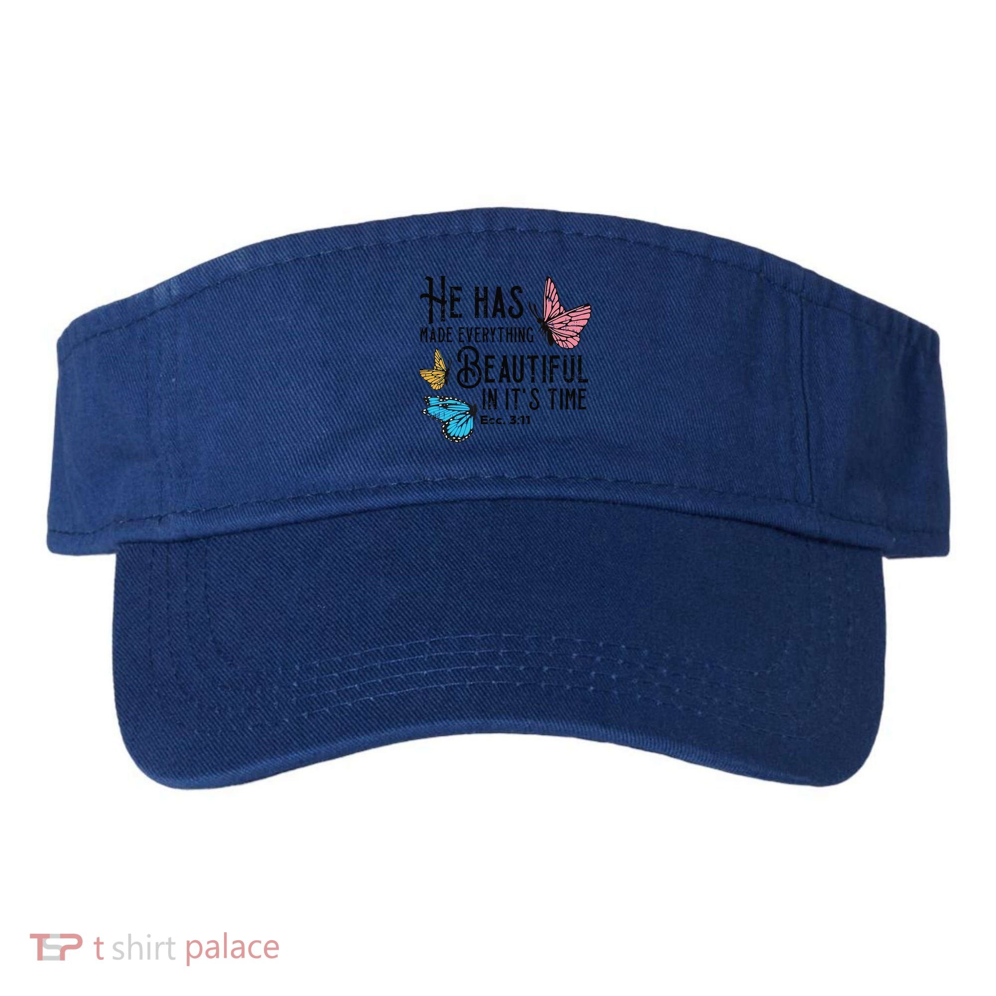 Everything Beautiful Bible Verse God Jesus Christian Gift Visor