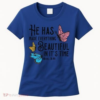 Everything Beautiful Bible Verse God Jesus Christian Gift Women's T-Shirt