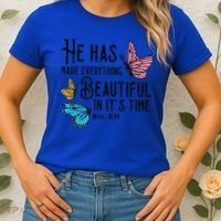 Everything Beautiful Bible Verse God Jesus Christian Gift Women's T-Shirt thumb 2