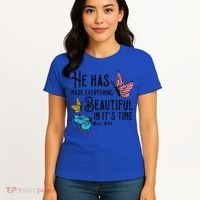 Everything Beautiful Bible Verse God Jesus Christian Gift Women's T-Shirt thumb 4