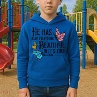 Everything Beautiful Bible Verse God Jesus Christian Gift Kids Hoodie thumb 2