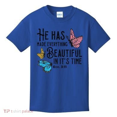 Everything Beautiful Bible Verse God Jesus Christian Gift Kids T-Shirt
