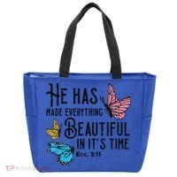 Everything Beautiful Bible Verse God Jesus Christian Gift Tote Bag thumb 0