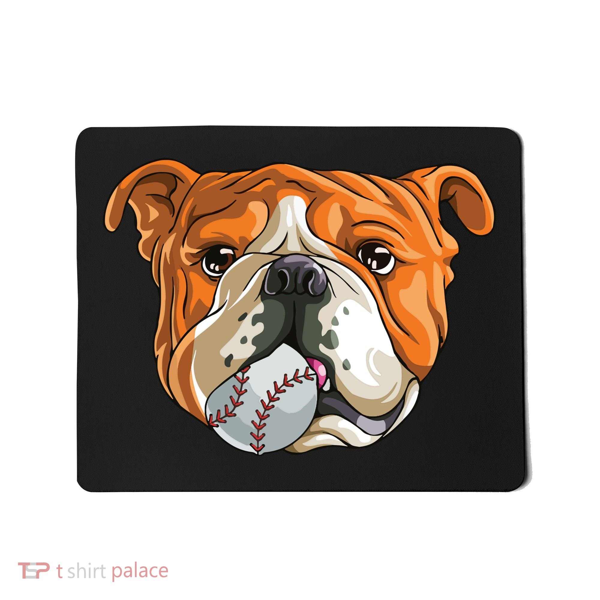 English Bulldog Baseball T Dog Funny Cute Lover Mousepad