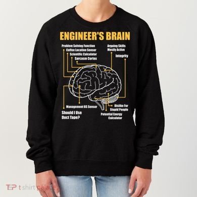 Engineer's Brain Cool Gift Funny Sarcastic Engineering Gift Women's Sweatshirt