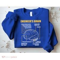 Engineer's Brain Cool Gift Funny Sarcastic Engineering Gift Sweatshirt thumb 2