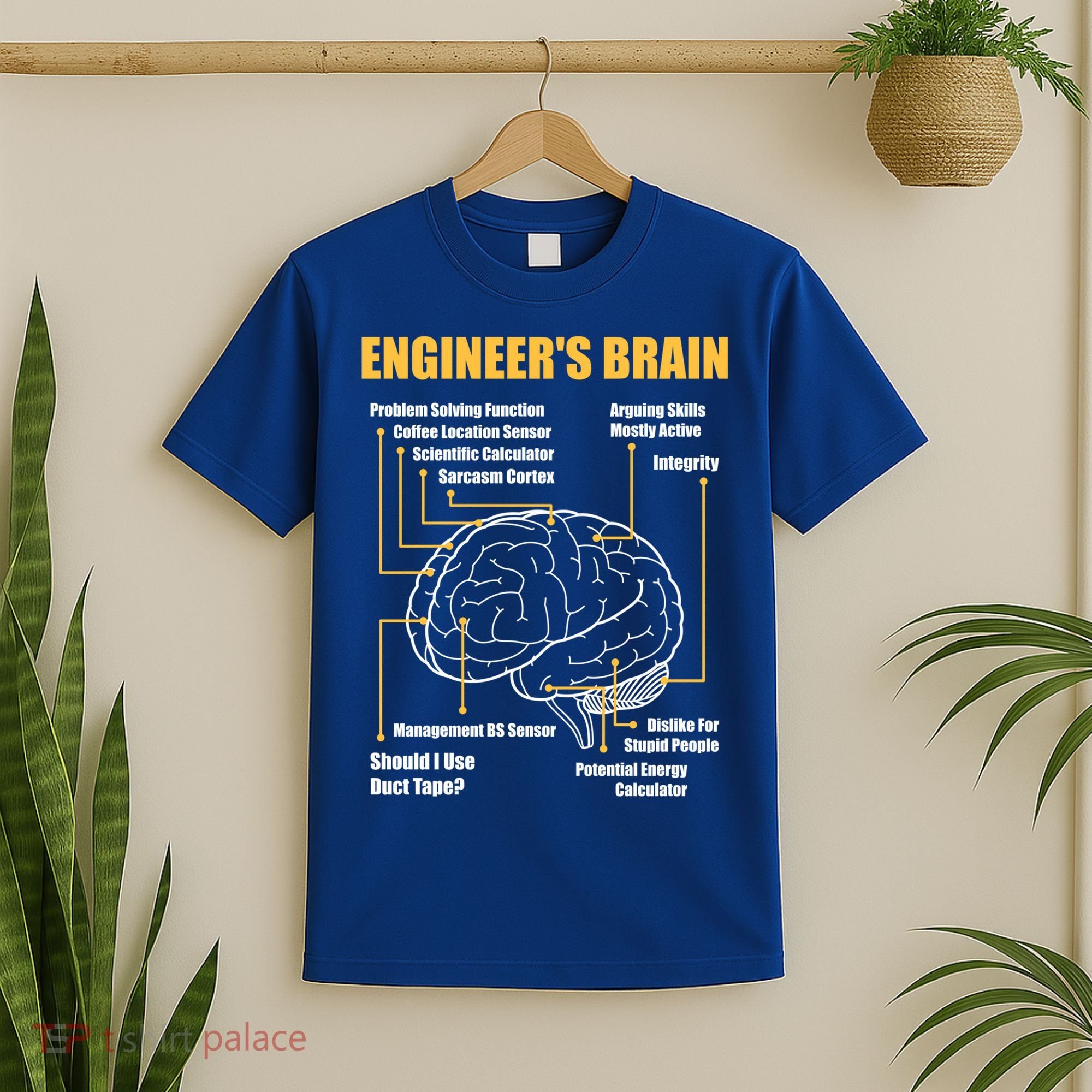 Engineer's Brain Cool Gift Funny Sarcastic Engineering Gift T-Shirt