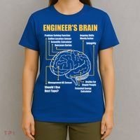 Engineer's Brain Cool Gift Funny Sarcastic Engineering Gift T-Shirt thumb 4